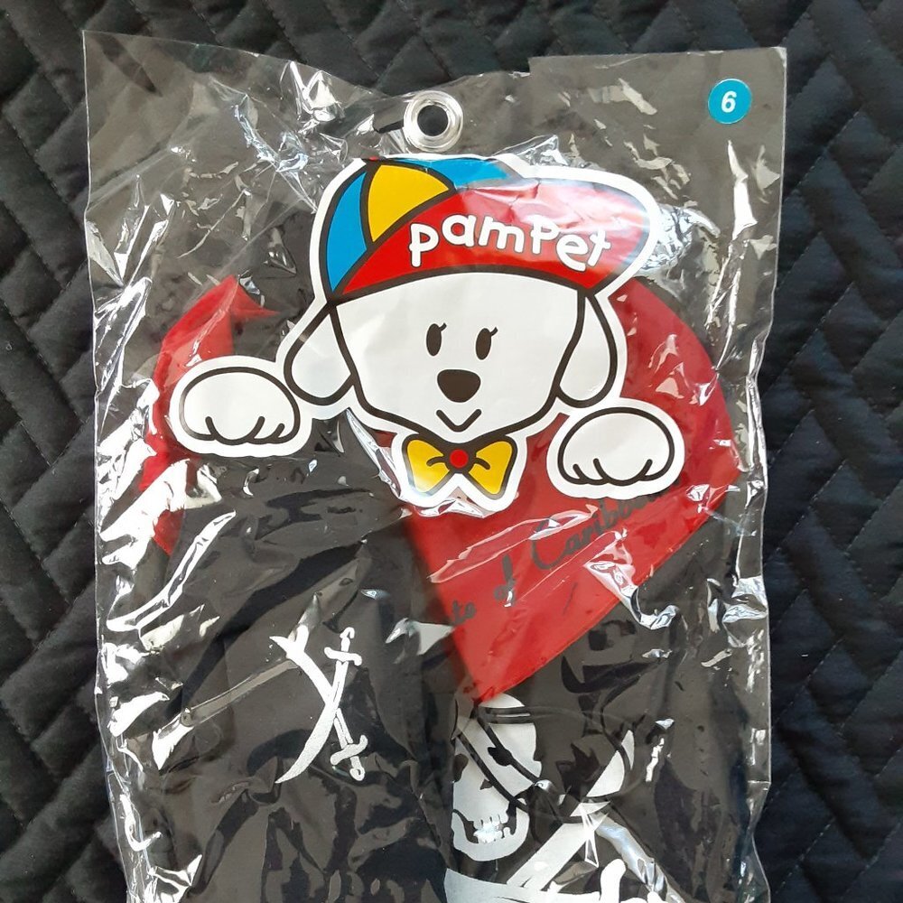 Pirate Halloween Costume For Dogs Size 6 Pam Pet New - Picture 2 of 4